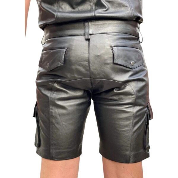 Handmade Leather Cargo Shorts