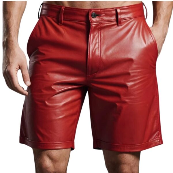 Leather Steampunk Red Short