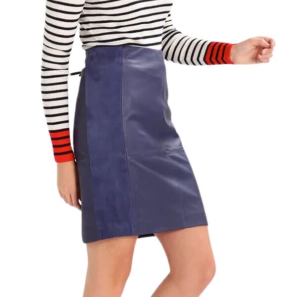 sky captain leather pencil skirt