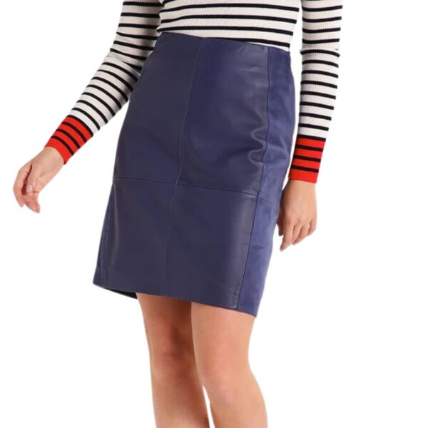 sky captain leather pencil skirt